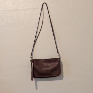 Coach Dark Brown Leather Crossbody